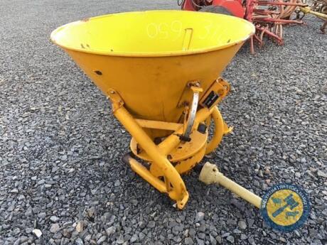 KRM fertiliser sower with 3 point linkage