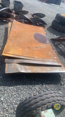 6 x sheets 8x5 flat steel