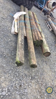 Pallet of telephone poles