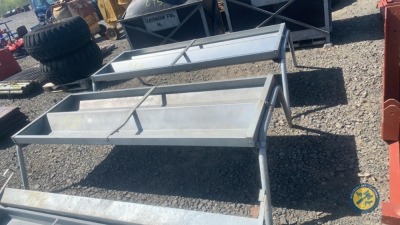 2 x 8ft double cattle troughs