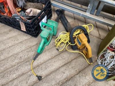 Hilka hedge trimmer & Qualcast trimmer