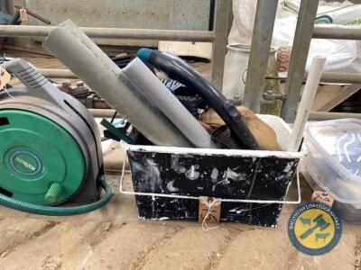 Paint bucket of strap, pipe, etc