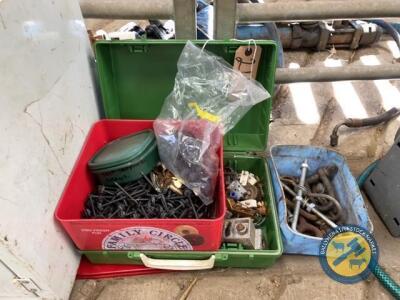 3 x boxes of screws and tin nails etc
