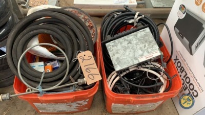 2 x boxes job lot of bulbs, tail lights, radio etc