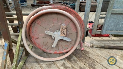 Fire hose on reel