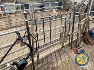 Pewter chrome headboard