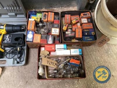 3 x boxes of bulbs