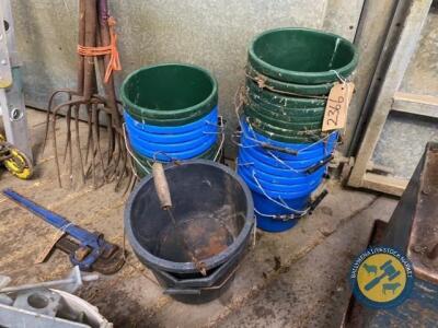 Approx 25 job lot of calf buckets