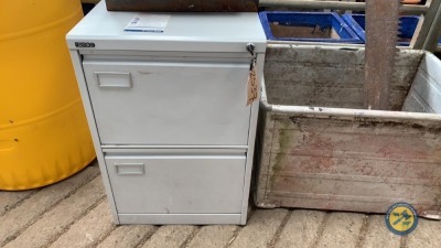 Steel filing cabinet & keys