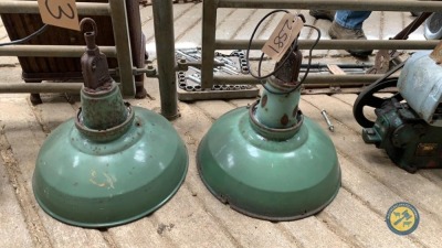 2 x antique lights