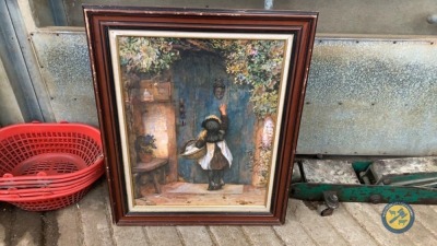 Large picture & frame
