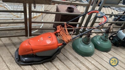 Flymo electric lawnmower