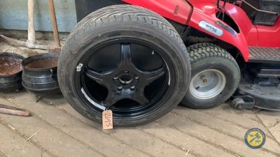 Alloy spare with new tyre 245-45-R18