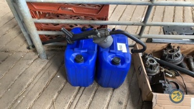 2 x drums 8090 synthetic gear oil & pump