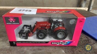 Britains MF6480 with loader and grab 1:32 scale