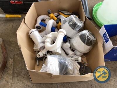 Box lot of s bends & toilet fittings