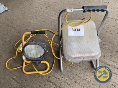 2 x 110v inspection lights