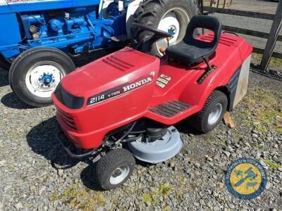 Honda V Twin ride on lawnmower