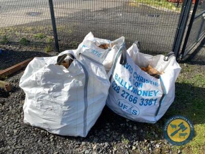 3 x tote bags of firewood