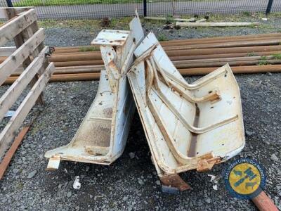 Matching Ford 7810 rear mudguards; off Spanish tractor