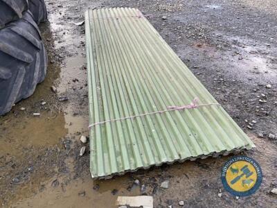 Approx 12x3 green corrigated sheeting