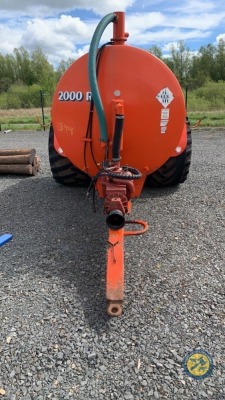 Abbey 2000gln slurry tanker oversize wheels, top fill, no shaft, reconditioned top lid