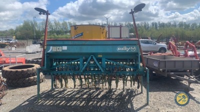 Reco sulky seed drill, tramline kit inside