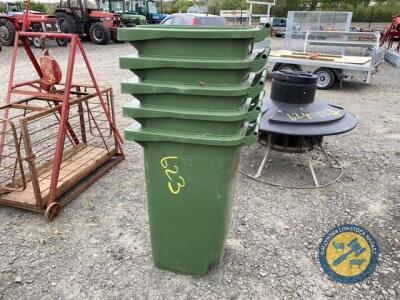 5 x green bins