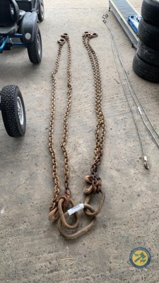 Set of 4 legged 10ft lifting chains