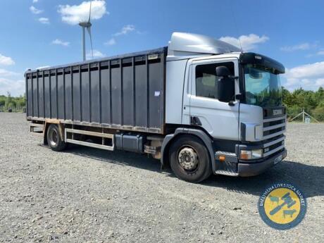 Scania HGV lorry, MX53 2VH, 2004, Diesel, MOT Sep 21, 447,000 miles, Taxbook & Key, approx 20ft body, running well sold for no faults