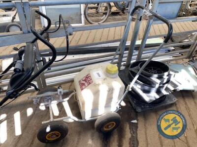 Line marker electronic pump for sprayer
