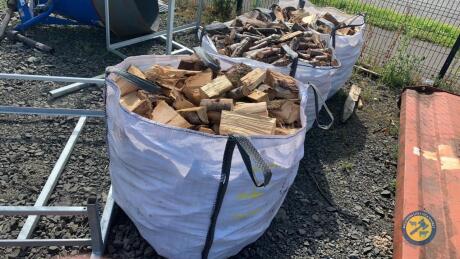 3 x tote bags of firewood