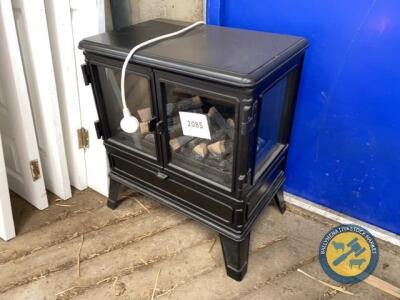 Glass front coal effect electric fire