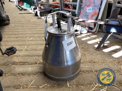 Milking bucket, pipes & fittings