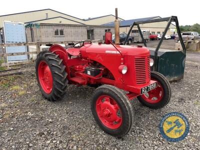 DB 25D tractor 1957, RZ27858, taxbook & key, diesel, battery needs attention