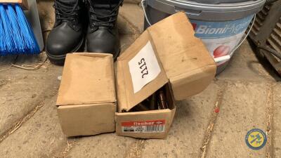 2 x boxes of 20mm rawl bolts approx 40