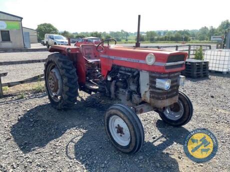 MF 165 tractor, key, no taxbook