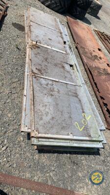 8 x galvanised door sections