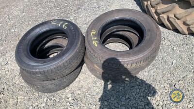 4 x Bridgestone tyres 265-65-R17