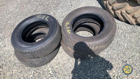 4 x Bridgestone tyres 265-65-R17