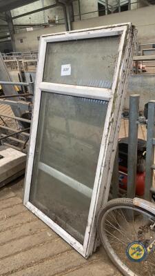 2 x plastic double glazed windows