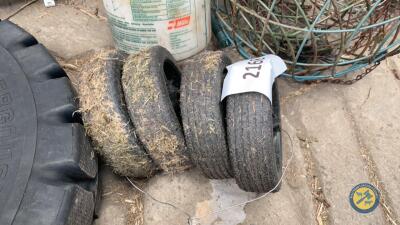 4 x lawnmower wheels