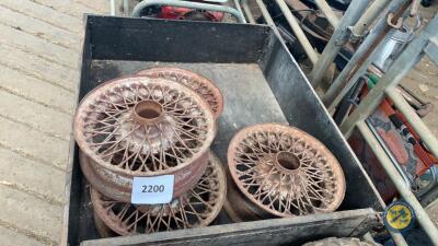 4 x wire spoke wheels