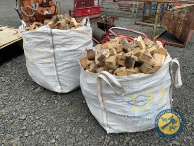 2 x tote bags of firewood