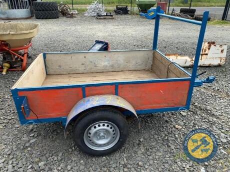 6x4 car trailer with new tyres