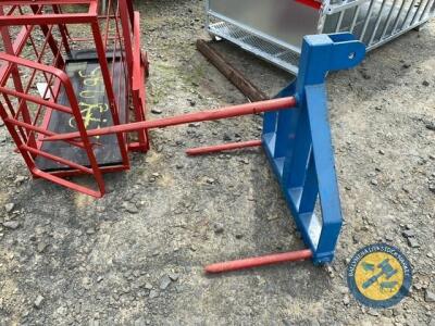 3 point linkage 3 bale spikes round bale lifter