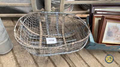 2 x galvanised potato baskets