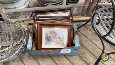 Box lot of pictures