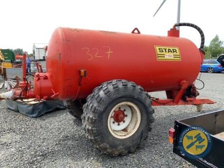 Star 1100gln slurry tanker no lift pipe with shaft