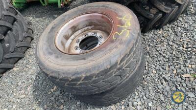 2 x Agrimaster tyres & rims 385-65-R22.5